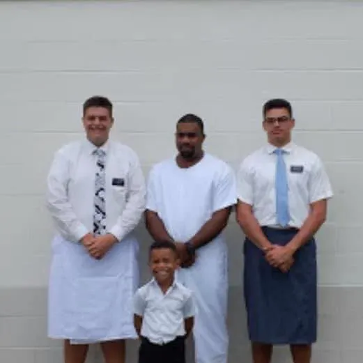 Founders with Fijian community members